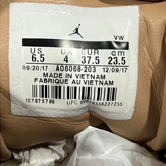 🔥🏀 Air Jordan XII Retro Vachetta Tan Women Sz 6.5 - Rare Special Edition - GUC - Picture 12 of 12
